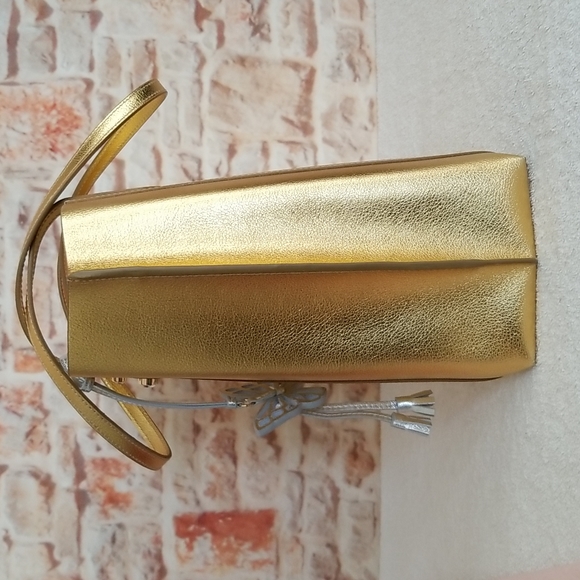 ❣HP❣New Sophia Webster Hola Metallic Shopper Tote Bag - Picture 5 of 13